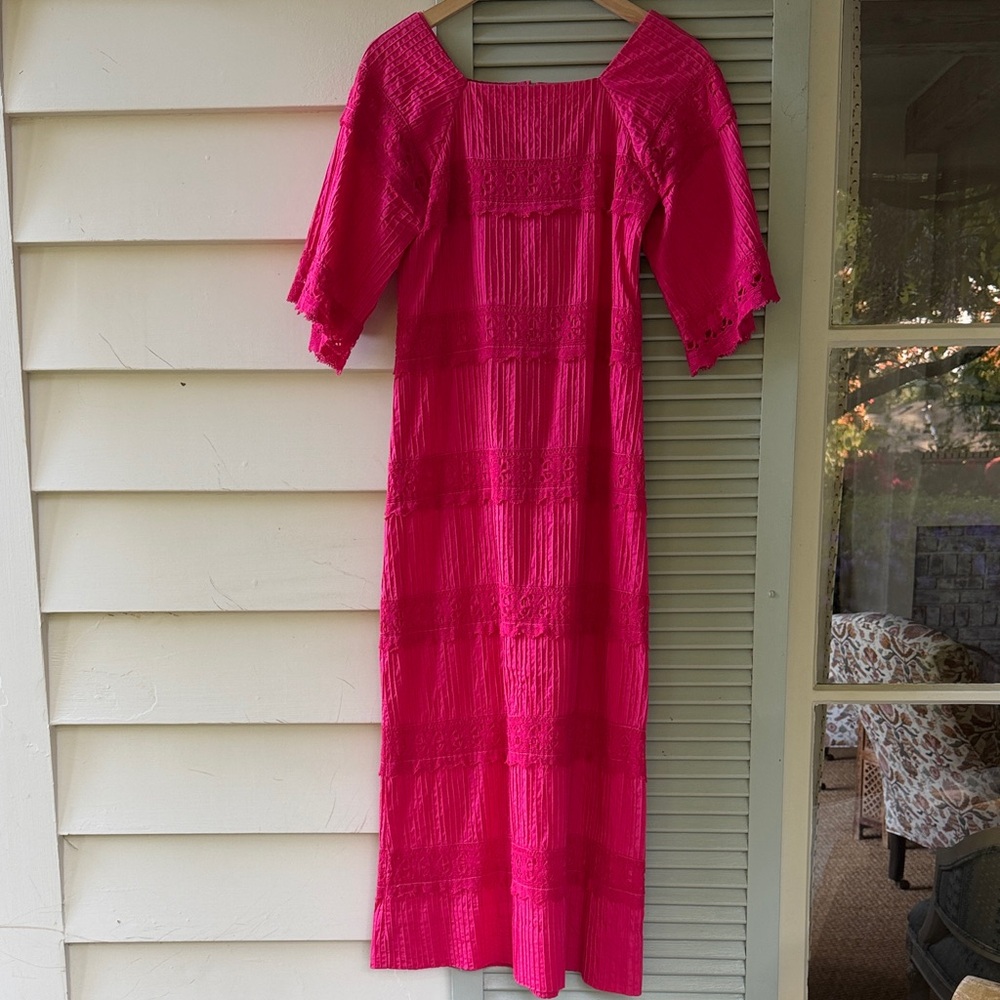 Vintage Mexican cotton dress - Rodelinda
